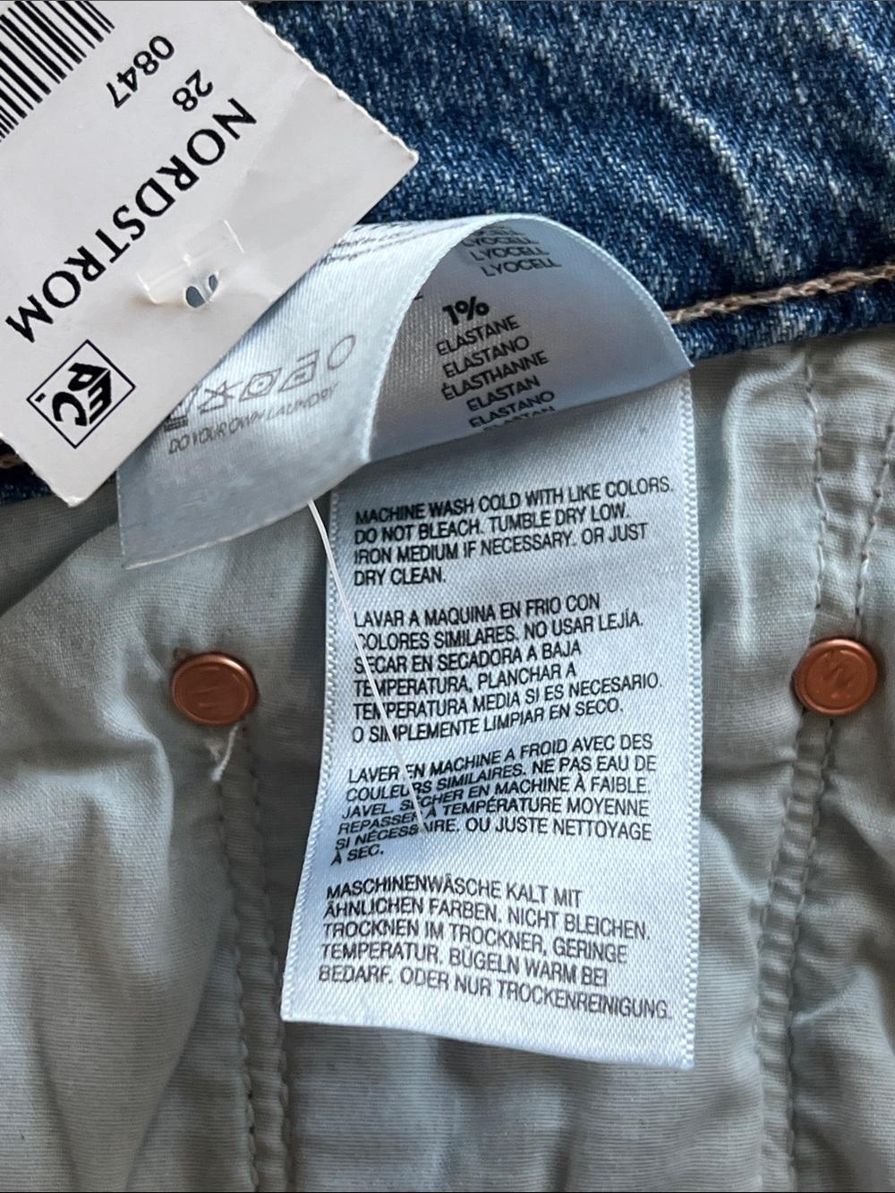 Mother Denim The Split Second Midi Jean Skirt in “Strike a Pose” 28 nwt - Picture 17 of 17